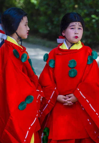 Kyoto Mai Participants Aoi Matsuri Kyoto Japon Mai 2018 Aoi — Photo