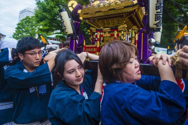 Tokyo Mai Teilnehmer Kanda Matsuri Tokyo Japan Mai 2018 Kanda — Stockfoto