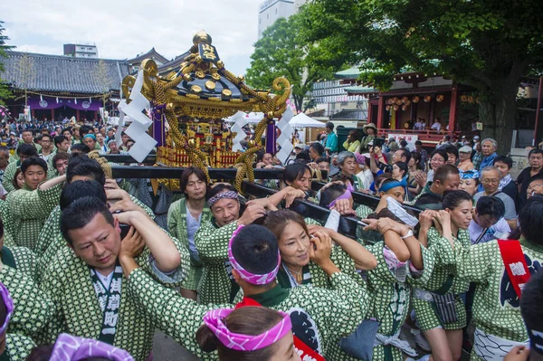 Tokyo Mai Teilnehmer Kanda Matsuri Tokyo Japan Mai 2018 Kanda — Stockfoto