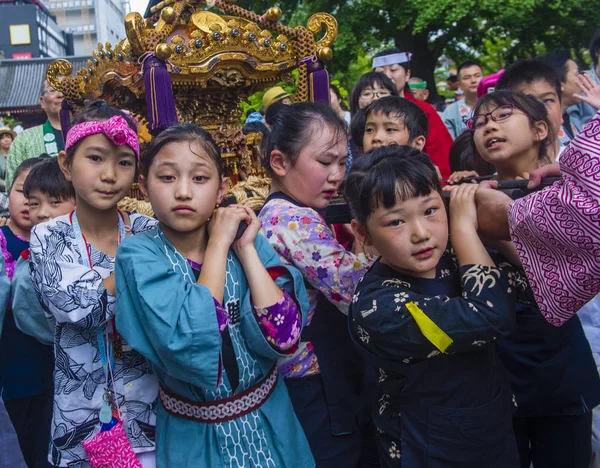 Tokyo Mai Teilnehmer Kanda Matsuri Tokyo Japan Mai 2018 Kanda — Stockfoto