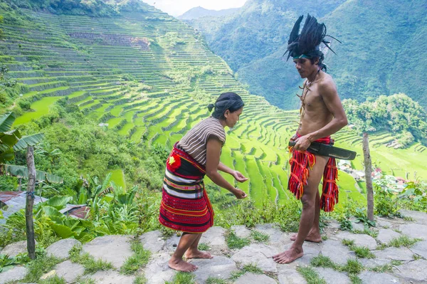 Banaue Filippijnen Mei Mensen Van Ifugao Minderheid Banaue Filippijnen Mei — Stockfoto