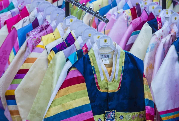 Σεούλ Μαΐου Hanbok Ρούχα Στη Σεούλ Της Κορέας Στις Μαΐου — Φωτογραφία Αρχείου