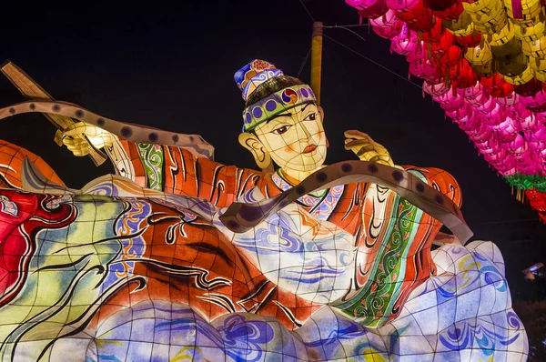 Seoul May Colorful Lantern Decoration Jogyesa Temple Lotus Lantern Festival — Stock Photo, Image