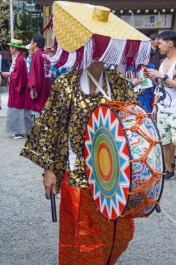 Tokyo - 19 Mayıs: Tokyo, Japonya üzerinde 19 Mayıs 2018 Kanda Matsuri katılımcılar. Kanda Matsuri Tokyo, Japonya'nın üç ana festivaller biridir