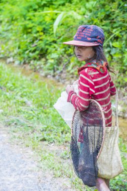 Bam Phoansa At, Laos - Ağustos 14: Laos çocuk için köyde Bam Phoansa, Laos üzerinde 14 Ağustos 2018. Laos hayatımızda köylerde nüfusun neredeyse yüzde 70'i 