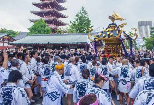 Tokyo Mai Teilnehmer Kanda Matsuri Tokyo Japan Mai 2018 Kanda — Stockfoto