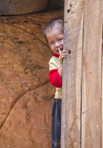 Bam Phoansa Laos Aug Laotiaanse Kind Van Het Dorp Bam — Stockfoto