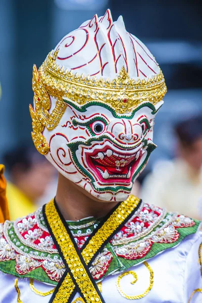 Seoul Maja Portret Tancerki Tajski Tradycyjnych Trakcie Lotus Lantern Festival — Zdjęcie stockowe