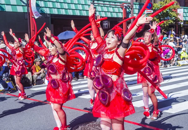 Tokio Ago Participantes Carnaval Samba Asakusa Tokio Japón Agosto 2018 —  Fotos de Stock