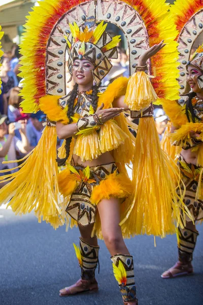 Tokyo Agosto Partecipante Carnevale Asakusa Samba Tokyo Agosto 2018 Carnevale — Foto Stock