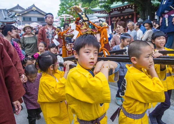 Tokyo Mai Teilnehmer Kanda Matsuri Tokyo Japan Mai 2018 Kanda — Stockfoto