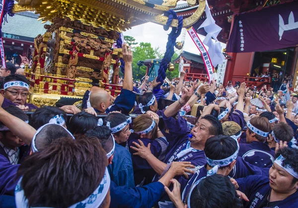 Tokyo Maggio Partecipanti Kanda Matsuri Tokyo Giappone Maggio 2018 Kanda — Foto Stock