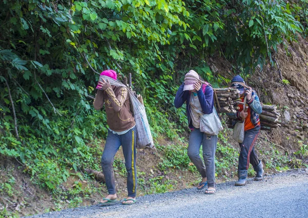 Luang Prabang Laos Ağustos Countrside Laos Çiftçiler Üzerinde Ağustos 2018 — Stok fotoğraf