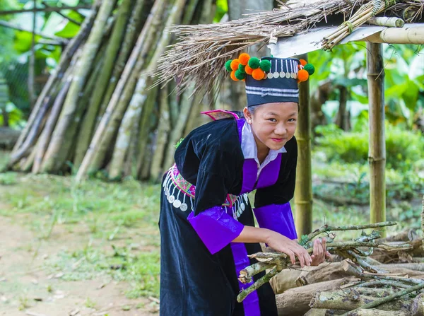 Bam Ouan Laos Aug Girl Hmong Minority Bam Ouan Village — Stock Photo, Image