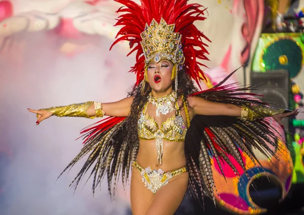 Tokyo Aug Teilnehmer Asakusa Samba Karneval Tokyo Japan August 2018 — Stockfoto