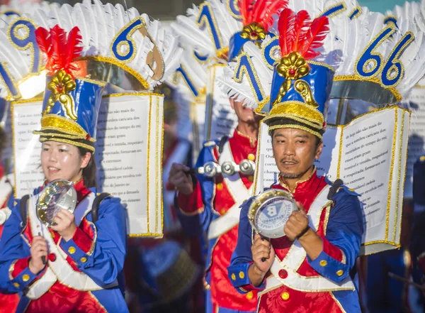 Tokyo Août Participants Carnaval Samba Asakusa Tokyo Japon Août 2018 — Photo