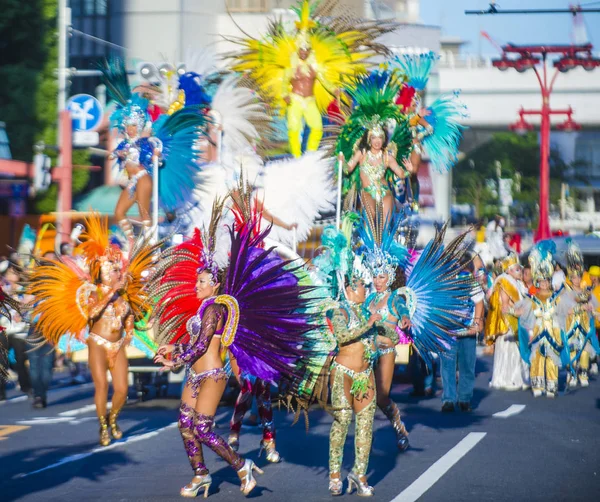 Tokio Aug Účastníci Asakusa Samba Karneval Tokiu Srpna 2018 Asakusa — Stock fotografie