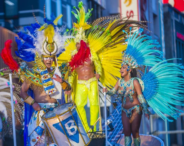 Tokyo Aug Teilnehmer Asakusa Samba Karneval Tokyo Japan August 2018 — Stockfoto