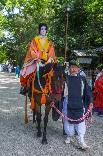 Kyoto Mai Participants Aoi Matsuri Kyoto Japon Mai 2018 Aoi — Photo