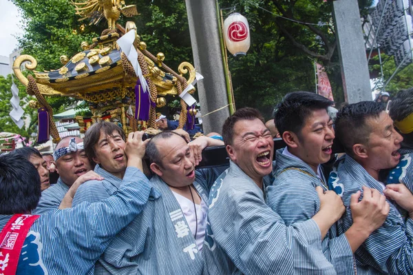 Tokyo Mai Teilnehmer Kanda Matsuri Tokyo Japan Mai 2018 Kanda — Stockfoto