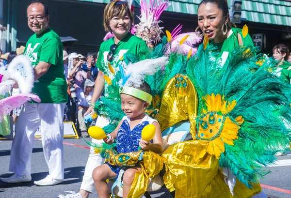 Tokio Ago Participantes Carnaval Samba Asakusa Tokio Japón Agosto 2018 —  Fotos de Stock