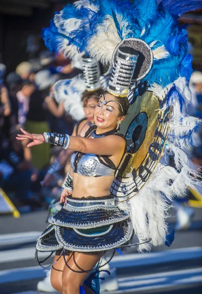 Tokyo Agosto Partecipante Carnevale Asakusa Samba Tokyo Agosto 2018 Carnevale — Foto Stock