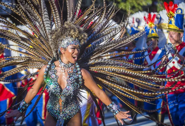 Tokyo Aug Deltagare Asakusa Samba Karnevalen Tokyo Japan Augusti 2018 — Stockfoto