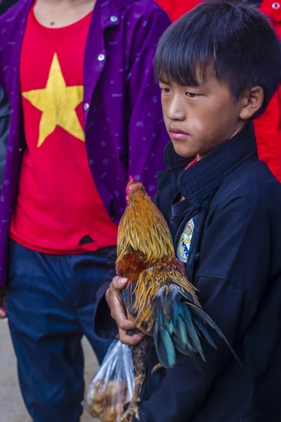 Dong Van Vietnam Sep Weekend Markt Dong Van Vietnam September — Stockfoto