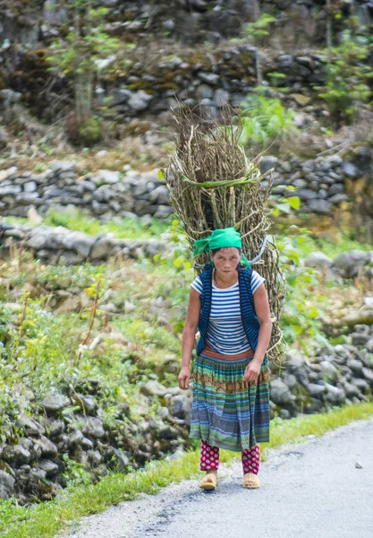 Giang Vietnam Sep Agricultor Vietnamita País Cerca Giang Vietnam Septiembre — Foto de Stock