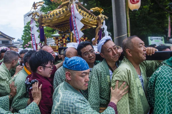 Tokyo Mai Teilnehmer Kanda Matsuri Tokyo Japan Mai 2018 Kanda — Stockfoto