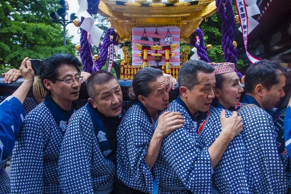 2018에 일본에서 축제에서 참가자 일본의 하나입니다 — 스톡 사진