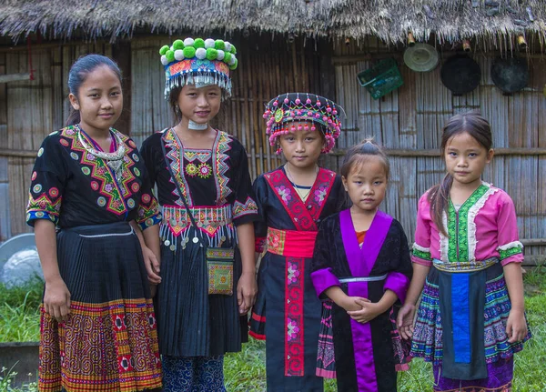 Bam Ouan Laos Aug Mädchen Der Hmong Minderheit Bam Ouan — Stockfoto