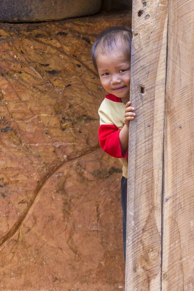 Bam Phoansa Laos Aug Laotiaanse Kind Van Het Dorp Bam — Stockfoto