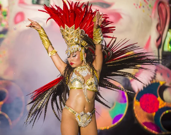 Tokyo Ago Participante Carnaval Samba Asakusa Tóquio Japão Agosto 2018 — Fotografia de Stock