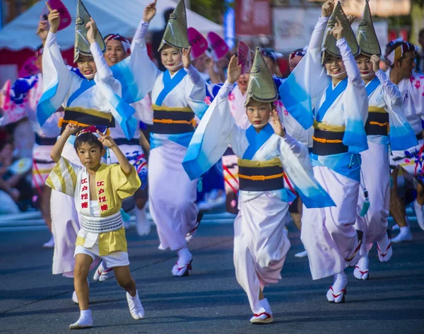 Tokyo Aug Teilnehmer Awa Odori Festival Tokyo Japan August 2018 — Stockfoto