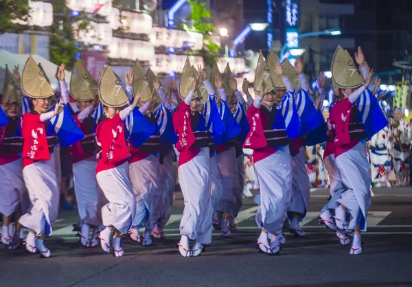 Tokyo Aug Peserta Festival Awa Odori Tokyo Jepang Pada Agustus — Stok Foto