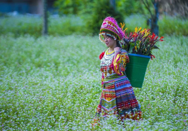 Dong Van Vietnam Sep Girls Hmong Minority Village Dong Van — Stock Photo, Image