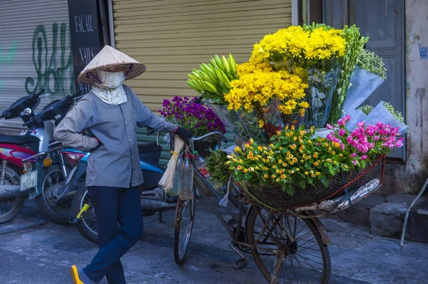 Hanoi Vietnam Sep Leverancier Een Markt Hanoi Vietnam September 2018 — Stockfoto