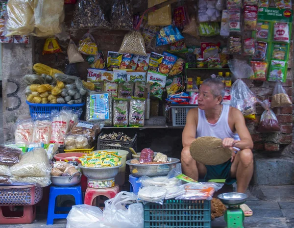 Hanoi Vietnam Sep Verkäufer Auf Einem Markt Hanoi Vietnam September — Stockfoto