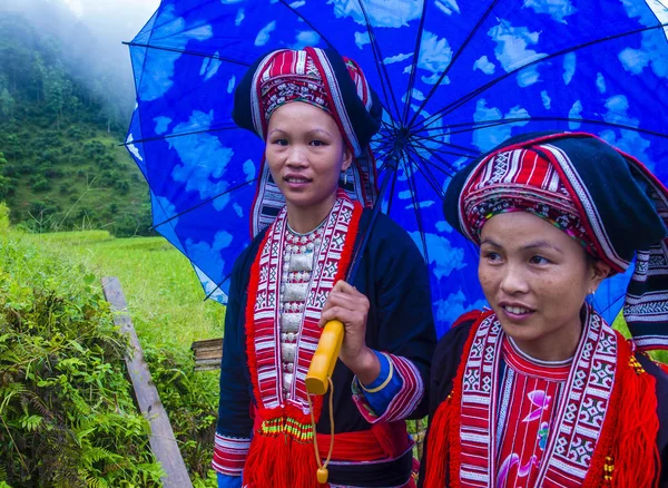 Giang Vietnam Sep Frauen Der Roten Dao Minderheit Einem Dorf — Stockfoto