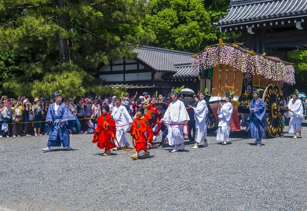 Kyoto Mei Peserta Aoi Matsuri Kyoto Jepang Pada Mei 2018 — Stok Foto