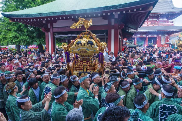 Tokyo Mai Teilnehmer Kanda Matsuri Tokyo Japan Mai 2018 Kanda — Stockfoto