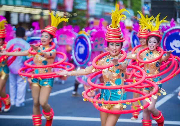 Tokio Ago Participantes Carnaval Samba Asakusa Tokio Japón Agosto 2018 — Foto de Stock