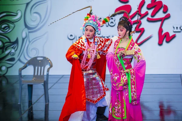 Andong Coréia Sul Oct Dançarinos Chineses Festival Maskdance Realizado Andong — Fotografia de Stock