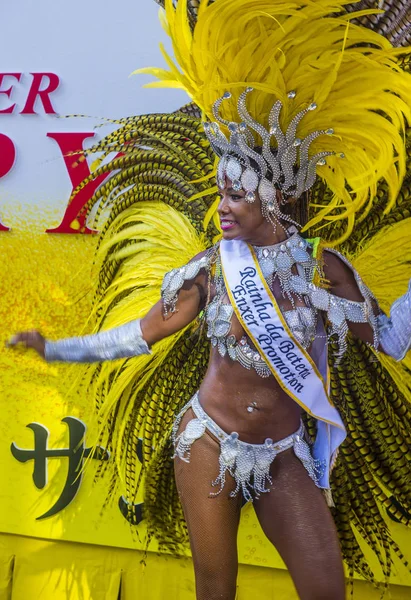 Tokyo Août Participant Carnaval Samba Asakusa Tokyo Japon Août 2018 — Photo