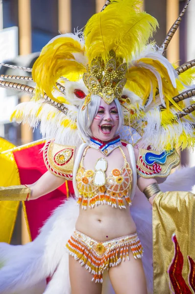 Tokio Ago Participante Carnaval Samba Asakusa Tokio Japón Agosto 2018 —  Fotos de Stock