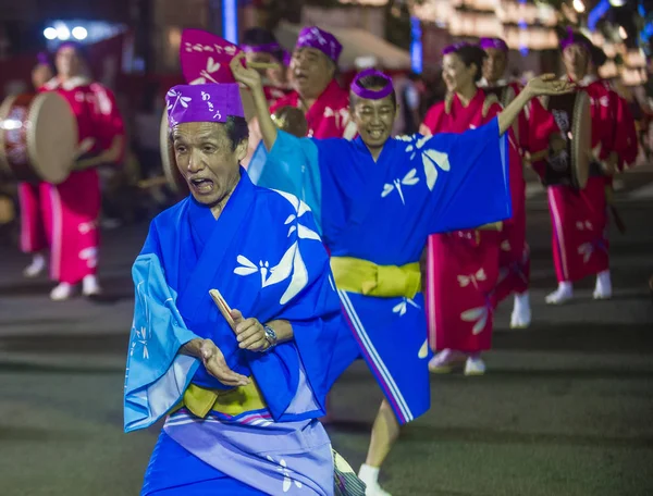 Tokyo Aug Deelnemers Aan Awa Odori Festival Tokio Japan Augustus — Stockfoto