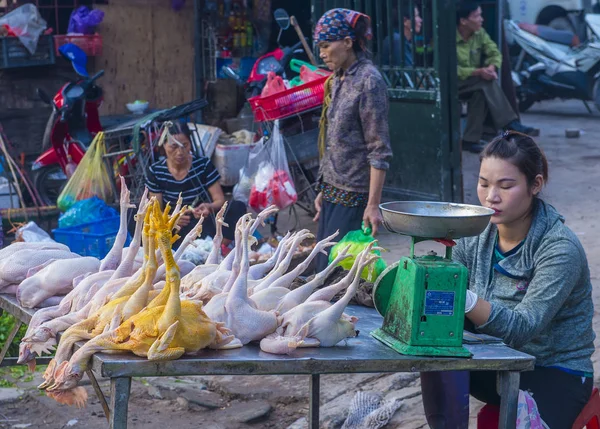 Hanoi Vietnam Sep Vendedor Mercado Hanoi Vietnam Septiembre 2018 Los — Foto de Stock