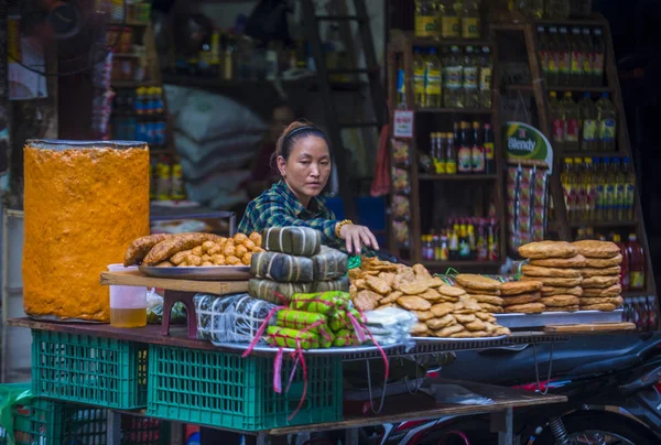 Hanoi Vietnam Set Venditore Mercato Hanoi Vietnam Settembre 2018 Mercati — Foto Stock