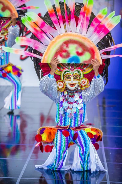 Andong South Korea Oct Dansatoarea Filipineză Festivalul Masskara Din Bacolod — Fotografie, imagine de stoc